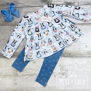 Pete & Lucy Cool Cow 2 Piece Set